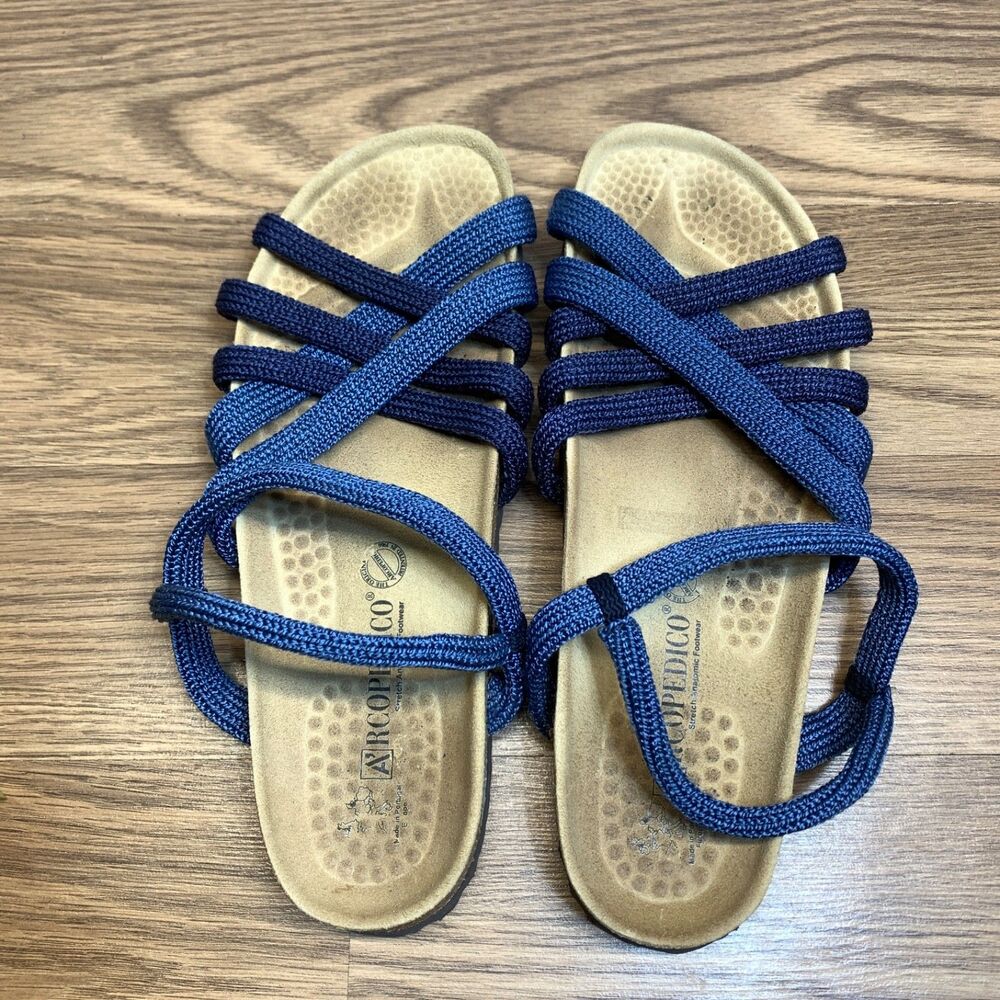 Arcopedico Salco, BLUE, Strappy  Sandal, Size US 10.5 to 11, EU 42 - Picture 5 of 9